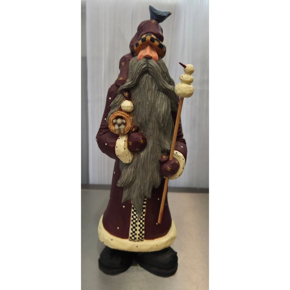 Williraye Studio Vintage Winters Wizards WW2416 9" Primative Folk-art Woodland